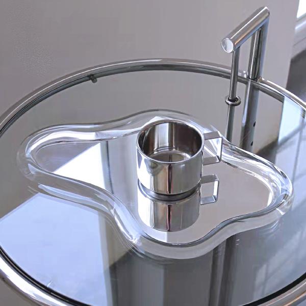 Lighted Acrylic Wall Mounted Magnifying Mirror For Bathroom Vanity