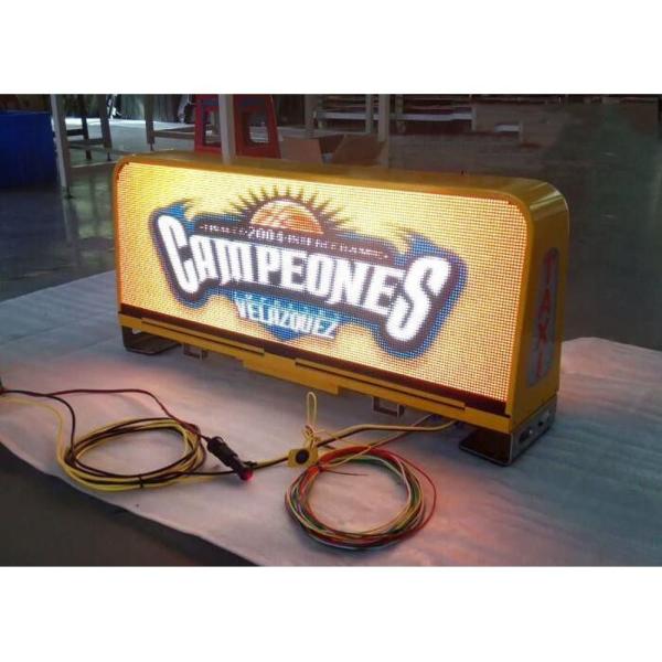 Outdoor Full Color P5 Led Display Car Roof Advertising Signs Double Side Taxi Top
