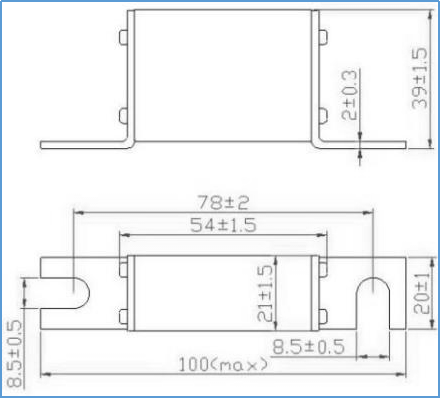 IEC60269 800 Amp взрыватели 600 вольт, взрыватель трубки серии MEV керамический