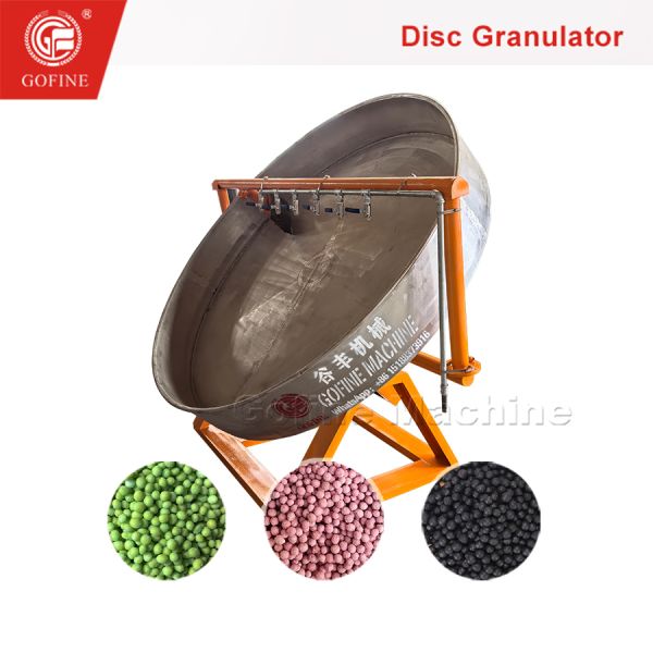 2-6mm Granules Organic Fertilizer Disc Pelletizer / Wet Way Pan Granulator Machine