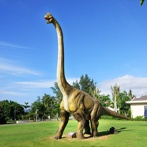 Outdoor Amusement Equipment Animatronic Dino Long Neck Brachiosaurus