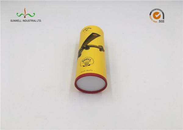 Yellow Color Cardboard Cylinder Tubes Wine Packaging Umbrella Round Tube Box