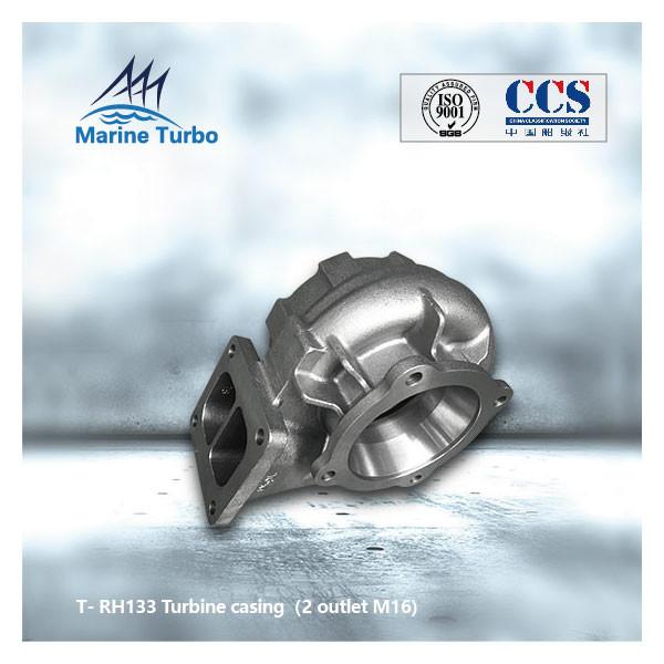 Carcaça da turbina M16 T- RH133 de duas saídas para turbocompressor  de fluxo radial