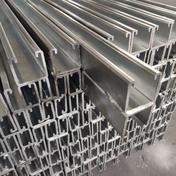 OEM Galvanized Stainless Steel U Channel Strut SS304 ASTM Standard Welding For Construction