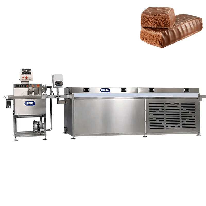 Full-Automatic Food Grade Stainless Steel Chocolate Enrober Machine with High Efficiency for Commercial Use