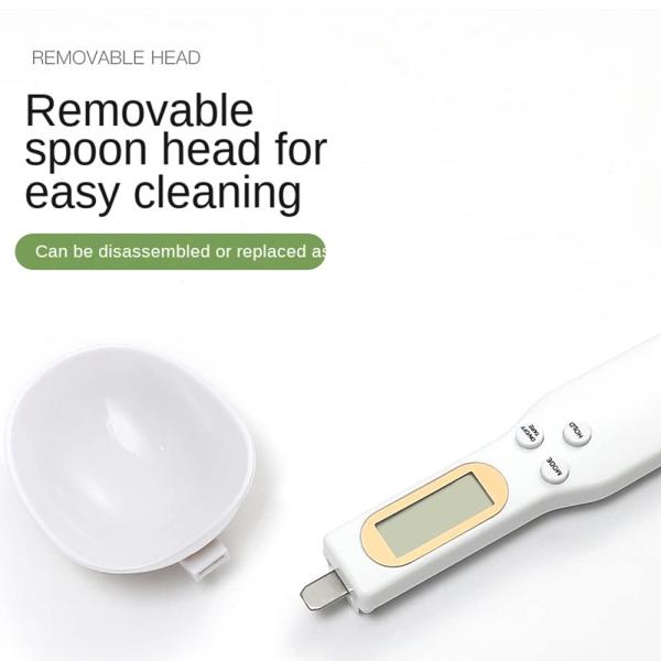 Balance de cuisine numérique à cuillère en plastique ABS alimentée par batterie, 500g, appareil de mesure du poids, 'Choix' division 0,1g