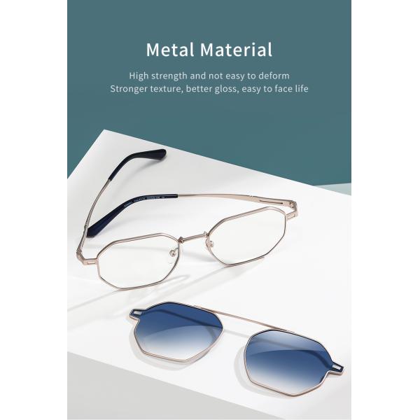 Зажим полигона магнитный на солнечных очках рамки металла оптически стекел