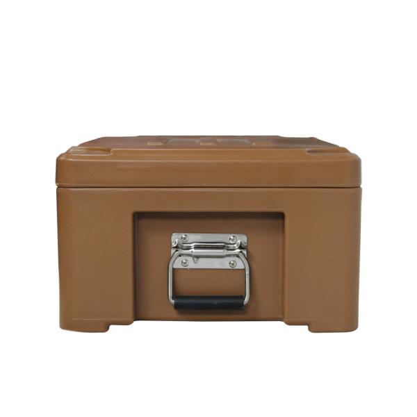 Top Loading Food Pan Carrier 25L Coffee Mobile Hot Food Transportation Boxes For Food Delivery Service Providers