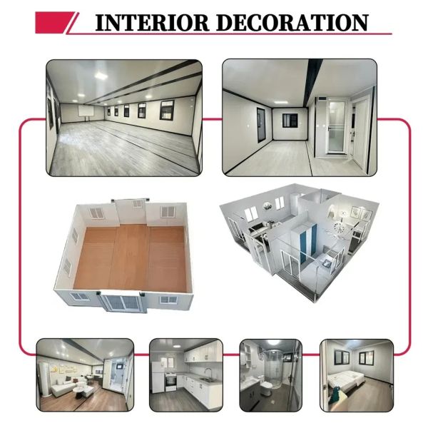Luxury Prefab Container House with Thermal and Sound Insulation Customizable Height and Cost-effective Design