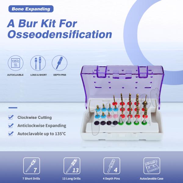 Набор сверлов для идентификации костей для имплантации зубов