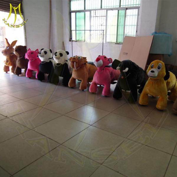 Hansel electric dog walking machine arcade games coin operated children rides animal ride scooters for shopping mall