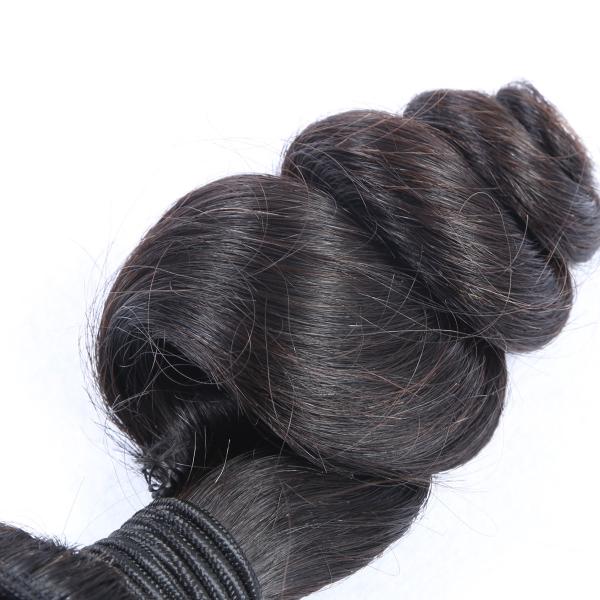 Virgin brazilian unprocessed wholesale Loose wave popular hair weft natural black