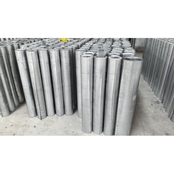 1250×2550mm Manganese Perforated Steel Sheet Round Holes Screening & Wear Resistance
