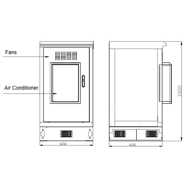 DC48V кондиционер батарейный шкаф уличный ,уличный серверный шкаф