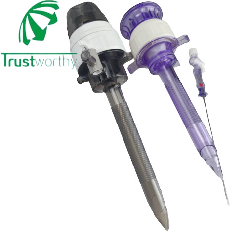 Surgery instrument Cannula 5/10/12mm Disposable Bladeless Trocar OEM Laparoscopic