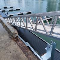 Passerelles en argent en aluminium avec boulons et écrous
