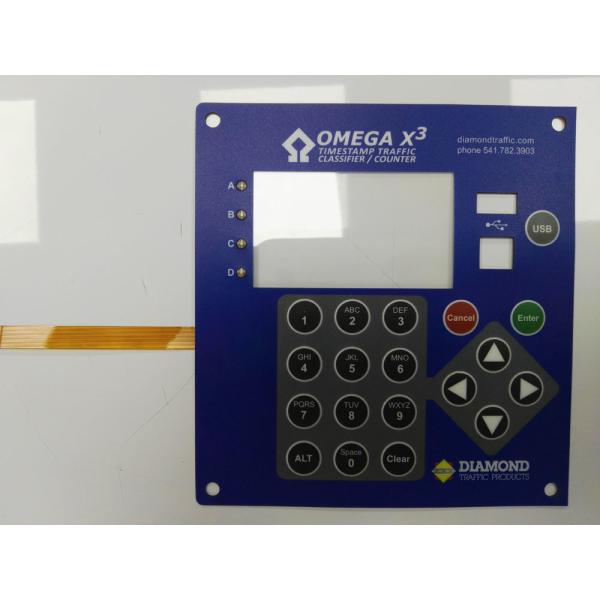 Flexible Tactile FPC Metal Membrane Switch With LED Indicate Clean Window