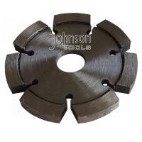 cuchillas de corte soldadas con autógena laser del diamante del punto del pliegue de 105m m con el segmento normal
