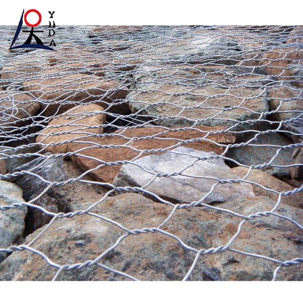Cestas de gabión de acero inoxidable para paredes de apoyo