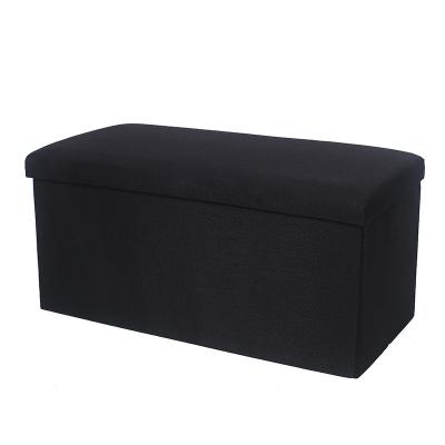 O armazenamento de linho acolchoado de Seat encaixota o cubo 30*30*30cm do otomano do armazenamento