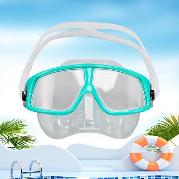 Customization HD Silicone Snorkel Mask With Myopia Clear Swimming Goggles