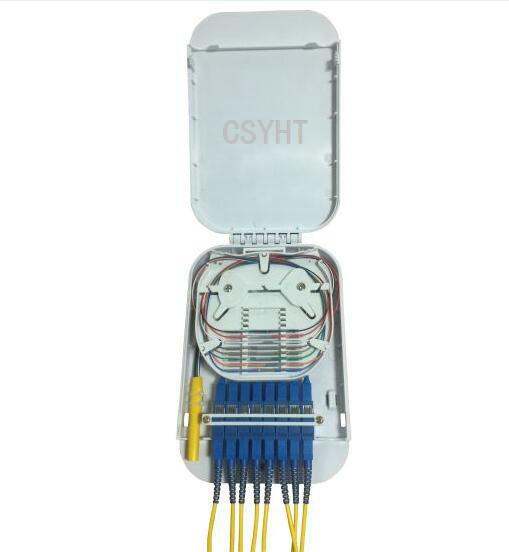 Indoor Wall Mounted FTTH Fiber Optic Terminal Box 2 Cable Ports Easy To Open / Close