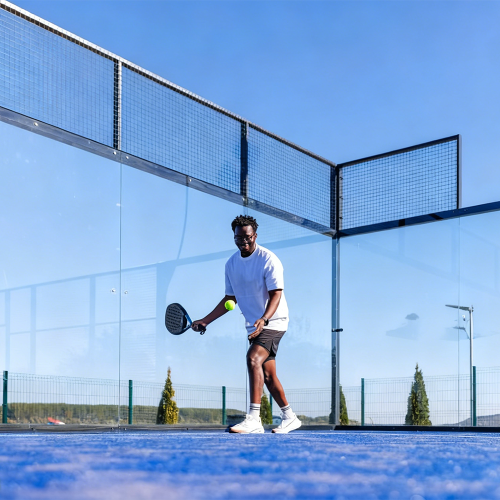 Professional Padel Court Panoramic Or Full Panoramic Padel Court Unique 20 Years Usage Life