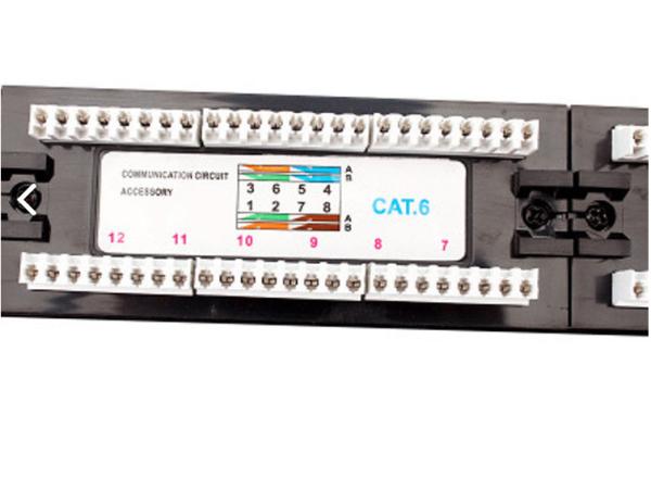quadro exterior de aço alto de Cardon dos portos do universal 24 do PDU do soquete de 1U UTP