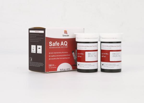 6 Months Opening Time Blood Glucose Meter Strips , Diabetes Glucose Test Strips With Venous