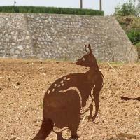 Opossum Shape Corten Steel Garden Metal Decorations With Low Maintenance