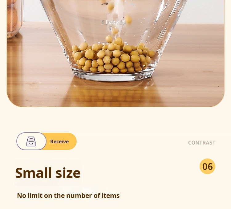 Factory Direct Sale BPA Free Modern 4-Compartment Airtight Plastic Cereal Dispenser Cereal Grain Food Storage Container