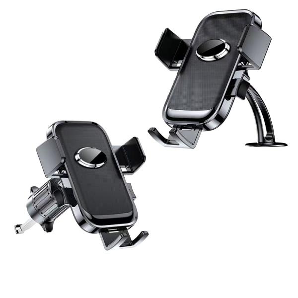 Universal Car Phone Holder with 360 Degree Anti-Shake Telescopic Hands-Free