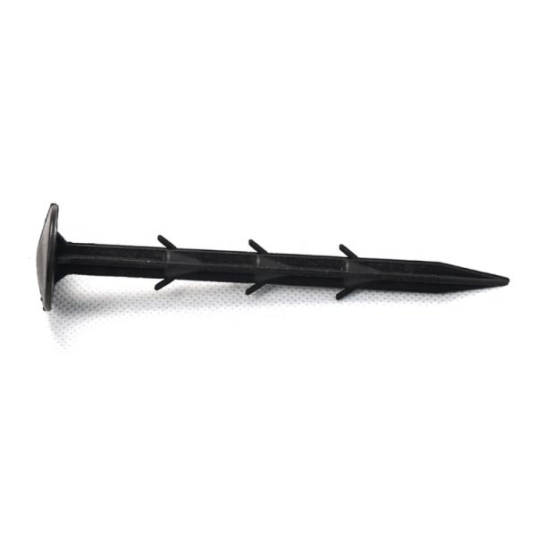 plastic nail, pins for ground cloth,garden nails,silt fence, plastic garden pegs ,ground nails,mulch pegs for gardening