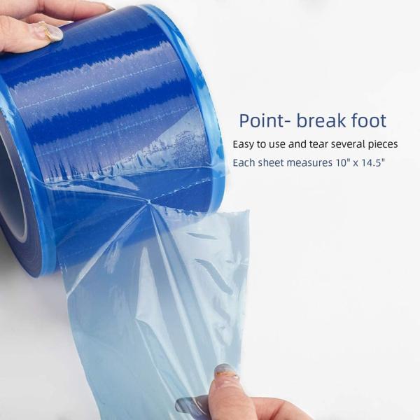 Disposal Blue Dental Barrier Film 1200 Sheets For Beauty Tattoo Clinic