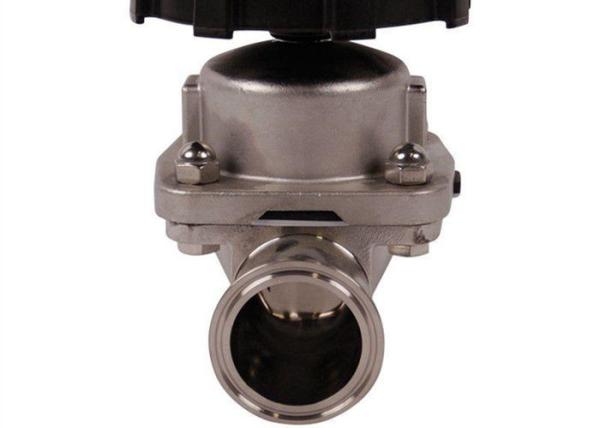 Fast Assembly Sanitary Diaphragm Valves , TP 316L 3 Way Diaphragm Valve