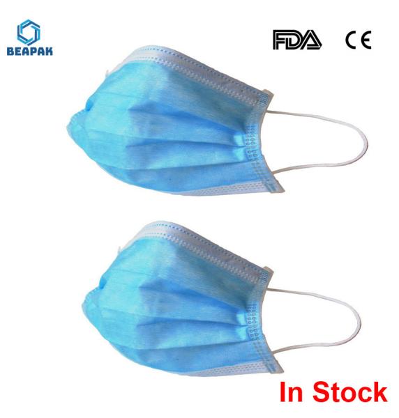 Protection and Personal Health Professional 3 Ply Face Mask Waterproof Disposable Earloop