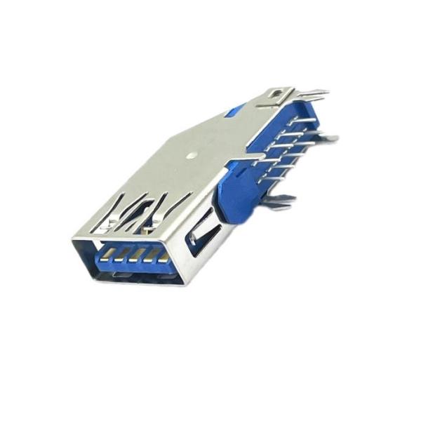 USB3.0 Uma tomada de conector DIP feminina HF 90 graus