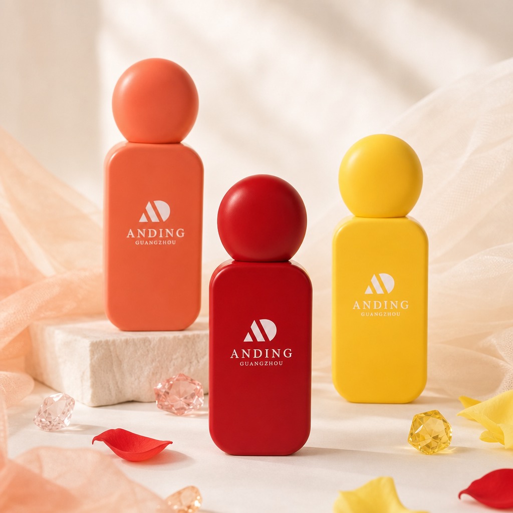 30ml 50ml 100ml Glass Perfume Bottles Rectangle Empty Frosted Round Cap Spray