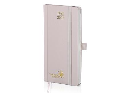 Claro - planejador acadêmico da capa dura Wirebound cor-de-rosa com programação de hora em hora