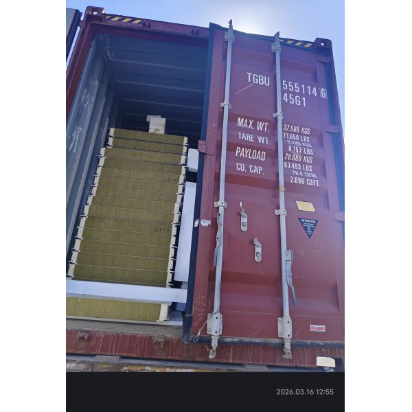 Fireproof Grade A with PU edge&Rock wool core as roofing system also wall system