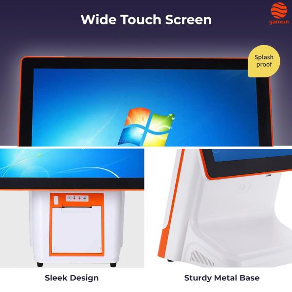15.6” 10-Point Touch POS Machine  Windows 11 Pro/Android 11, Core i5/2GB RAM, 128GB/32GB Storage, Multi-Port Connectivity for Retail & Hospitality