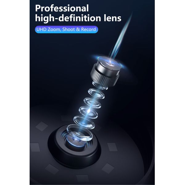 High-Power Handheld Pocket LED Digital Square Screen Magnifier