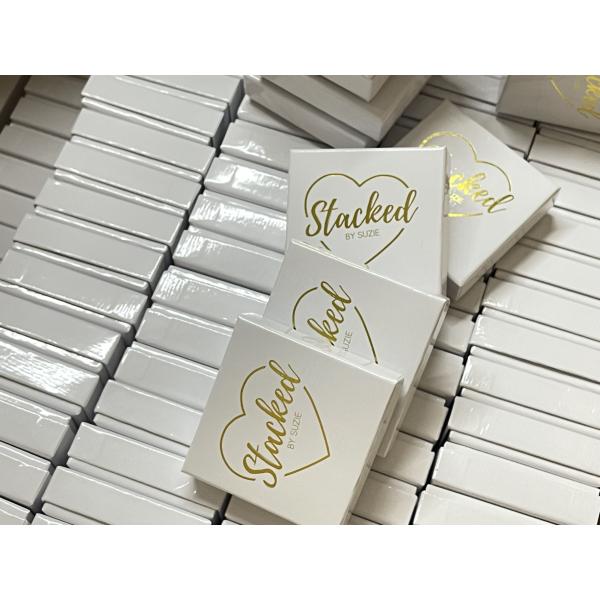 Customized Paper Jewelry Box 9x9x2.5cm (3.5*3.5*1 inches)