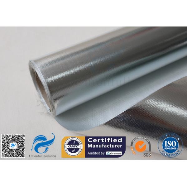 480 G / M2 Silver Coated Fabric Heat Reflective Aluminized Fiberglass Cloth