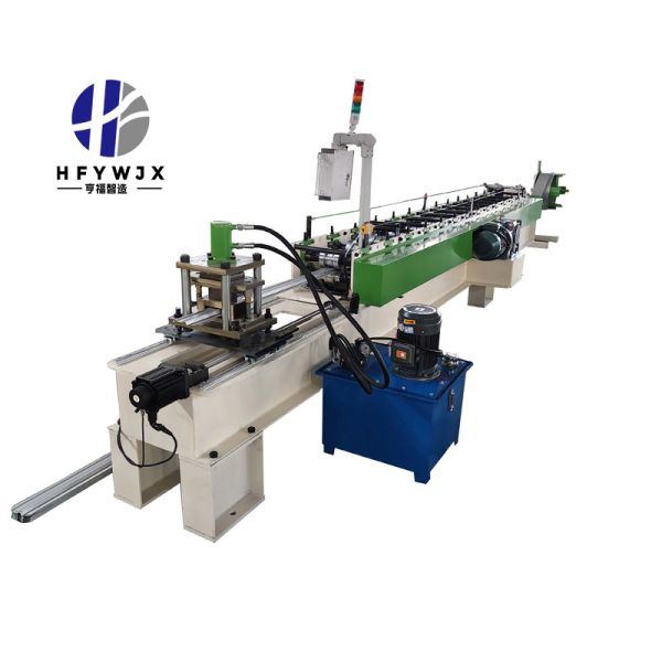High Speed Fence Roll Forming Machine With 14 Forming Stations And PLC Control System For Metal Palisade