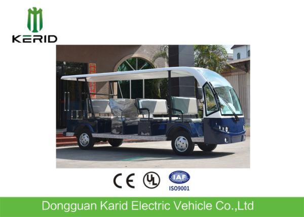 Low Using Cost Mini Dimensions 72V5kW Electric Sightseeing Bus Club Cart With a Rear Cargo Box Suits For Resort Using