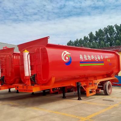Tank Powder Transportation Dump Trailer Tipping Trailer Powder Truck Semi Trailer