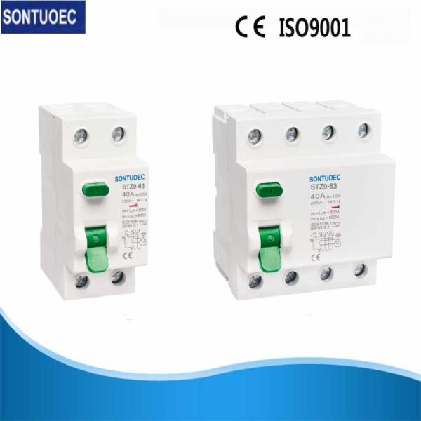 Plastic PA66 RCCB Earth Leakage Circuit Breaker 63A 4 Pole