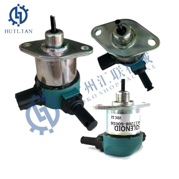 1A021-60010 Solenoid Valve 17208-60015 Fuel Shut Off Solenoid for Kubota V1505T V2403-M-EU33 Engine Electric Parts