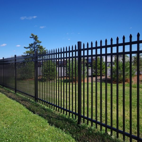 Outdoor Garden Wrought Iron Fence PVC Coated Galvanized Steel